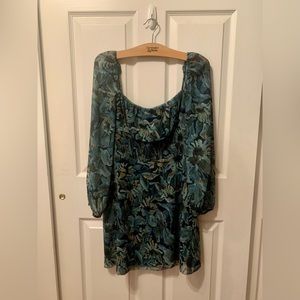 NWT Navy & Teal Marble Dress